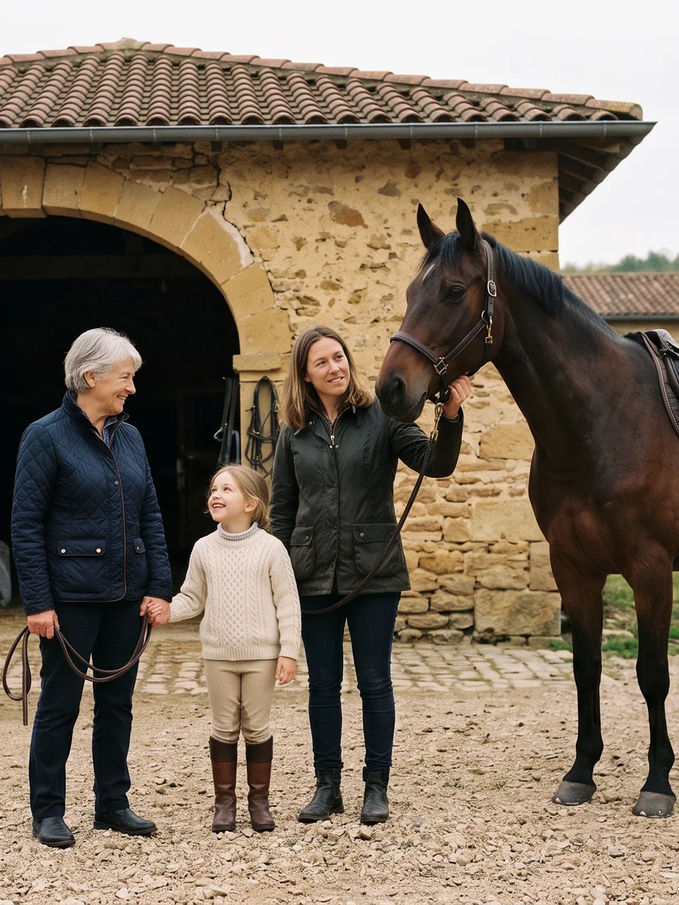 L'équipe, Écurie des Dards, centre équestre à Vivans